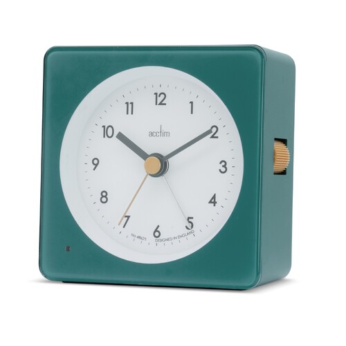 10cm Barber Blue Analogue Alarm Clock By ACCTIM image