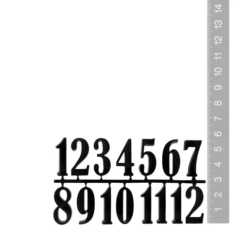 25mm Black Arabic Numerals image
