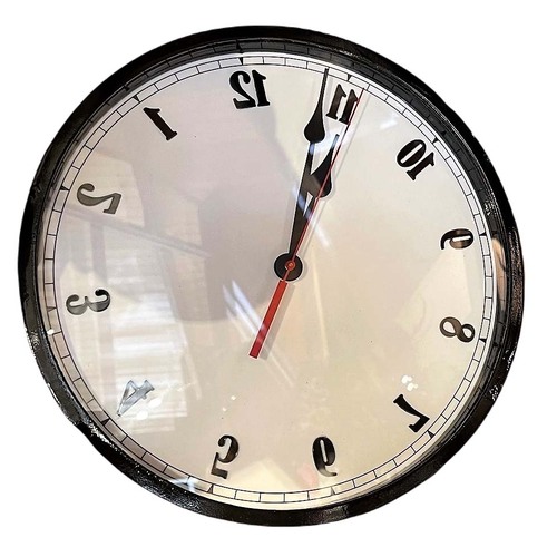 30cm Reverse Wall Clock