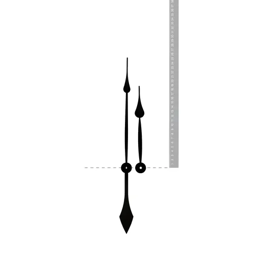 Black Spade High Torque Euroshaft Quartz Hands (252mm & 190mm) image