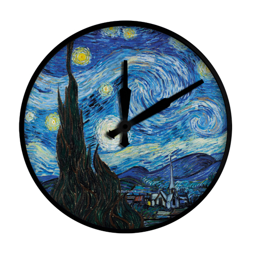 45cm The Starry Night Silent Modern Wall Clock By CLOUDNOLA