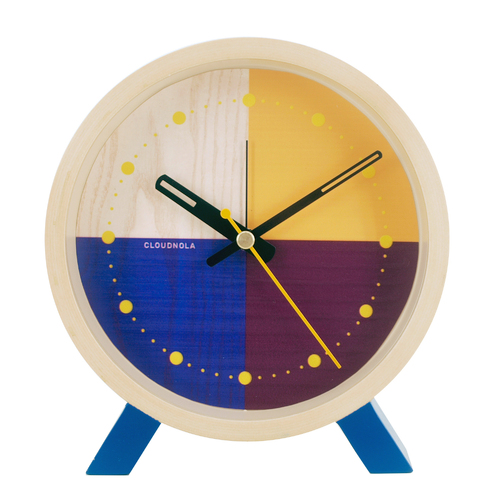 15cm Flor Collection Blue Silent Analogue Alarm Clock By CLOUDNOLA