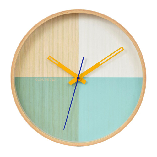30cm Flor Collection Turqouise Silent Wall Clock By CLOUDNOLA
