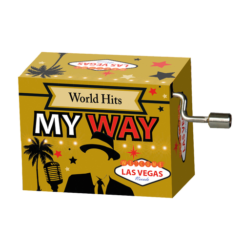World Hits Hand Crank Music Box (Frank Sinatra- My Way) image