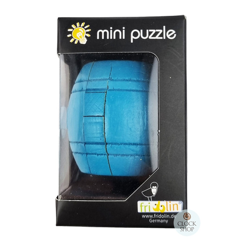 Wooden 3D Puzzle- Blue Barrel