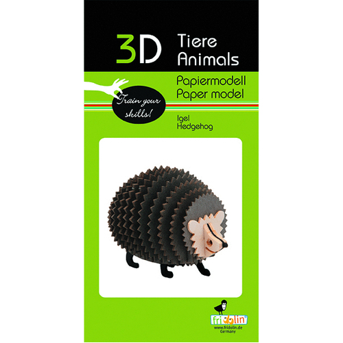 3D Paper Model- Hedgehog