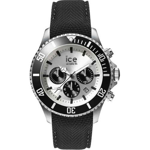 44mm Steel Collection Black & Silver Mens Watch By ICE-WATCH image