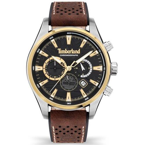 Alridge Chronograph Watch - Brown Leather Strap By TIMBERLAND