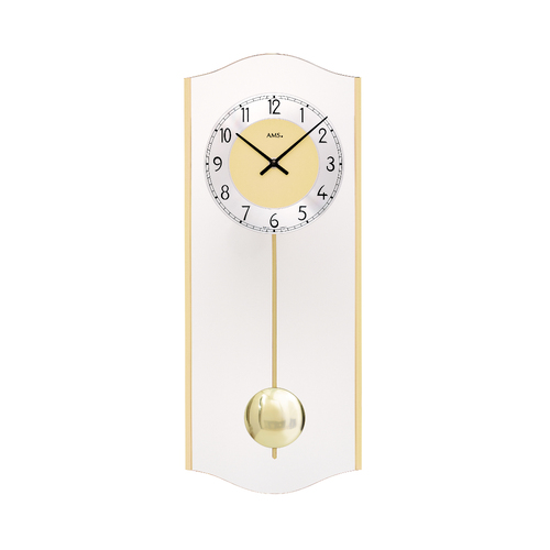 50cm Gold Pendulum Wall Clock By AMS