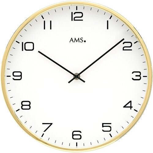 30cm Gold Wall Clock By AMS image