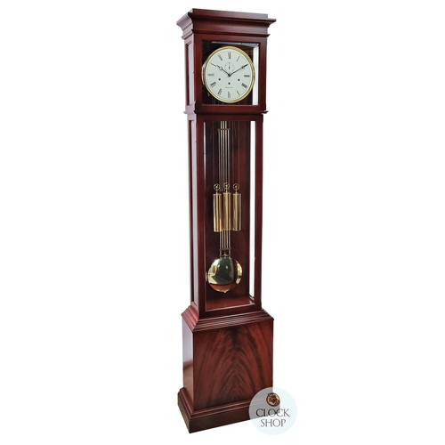 204cm Mahogany Longcase Grandfather Clock With Westminster Chime