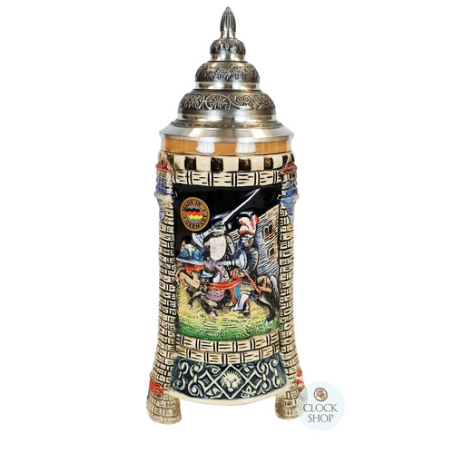 Medieval Jousting Knights 3 Footed Beer Stein 0.5L BY KING image