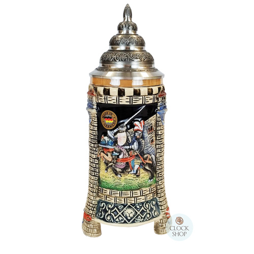 Medieval Jousting Knights 3 Footed Beer Stein 0.5L BY KING
