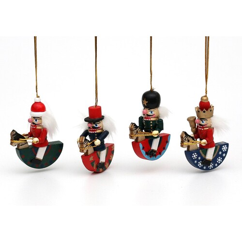 7cm Nutcracker Horsemen Hanging Decoration- Assorted Designs image