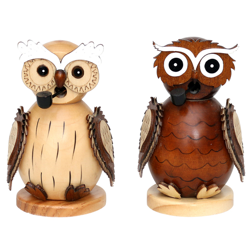 11.5cm Woodland Owl German Incense Burner - Assorted Designs