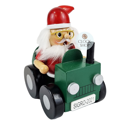 11.5cm Santa In Tractor German Incense Burner