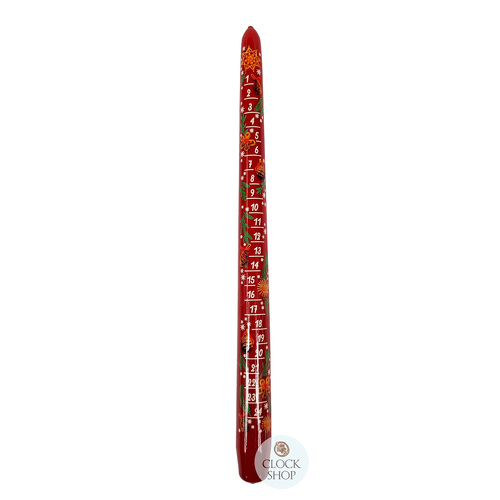 29cm Red Advent Calendar Candle image