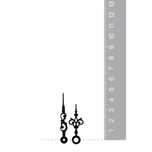 Black Embossed Filigree Mechanical Hands (46mm & 35mm) image