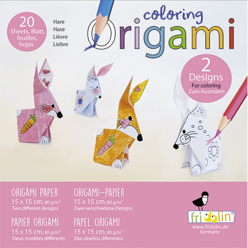 Colouring Origami- Hare