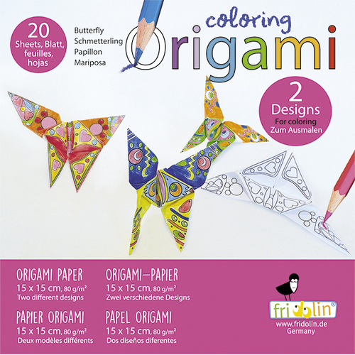 Colouring Origami- Butterfly