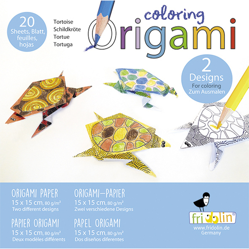 Colouring Origami- Tortoise