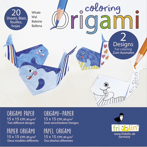 Colouring Origami- Whale
