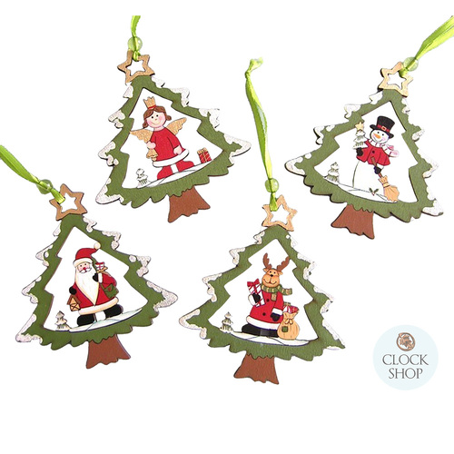 10cm Christmas Tree Hanging Decoration- Assorted Designs