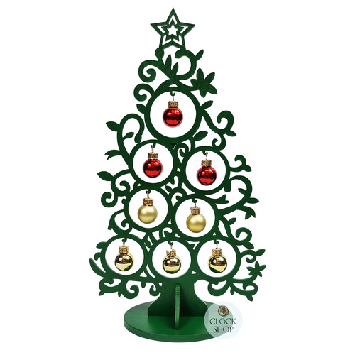 30cm Green Christmas Tree with Colourful Baubles