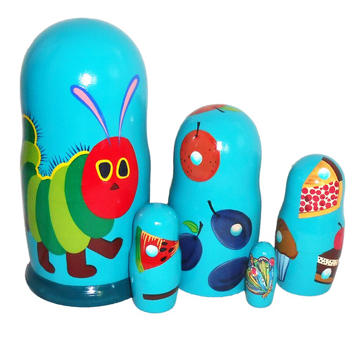 The Very Hungry Caterpillar Russian Dolls- 17cm (Set Of 5)