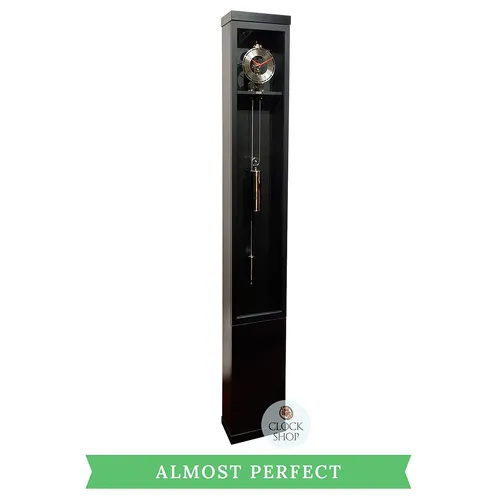 189cm Black Modern Skeleton Floor Clock With Bell Strike By HERMLE (Small Dent) image
