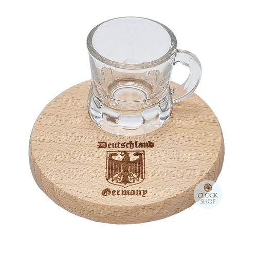 German Mini Schnapps Glass & Beer Cover