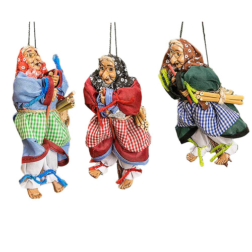 15cm Witch With Checkered Apron- Assorted Designs image