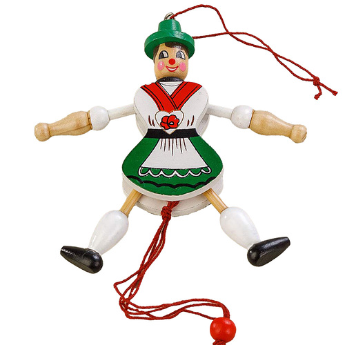12cm Jumping Jill In Green Dress image