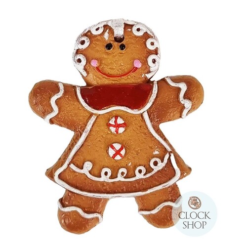 6.5cm Gingerbread Girl Hanging Decoration image