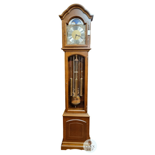 196cm Walnut Grandfather Clock With Westminster Chime & Moon Dial By KIENINGER image