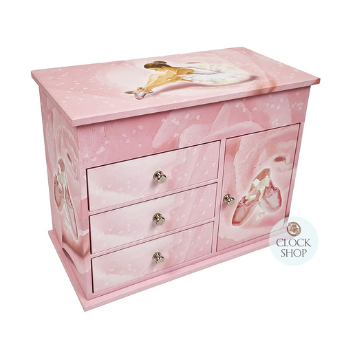 Pink Ballerina Musical Jewellery Box (Mozart- Piano Sonata) image