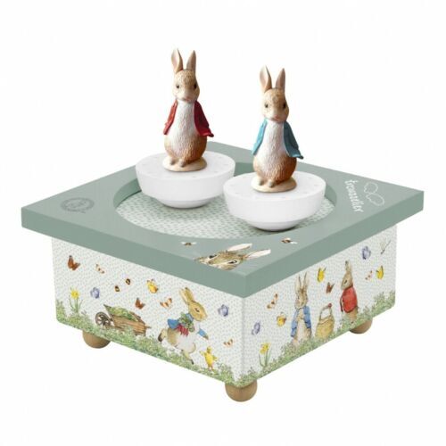 Peter Rabbit Music Box With Spinning Figurines (Mozart-Minuet)