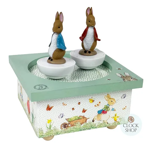 Peter Rabbit Music Box With Spinning Figurines (Mozart-Minuet) image