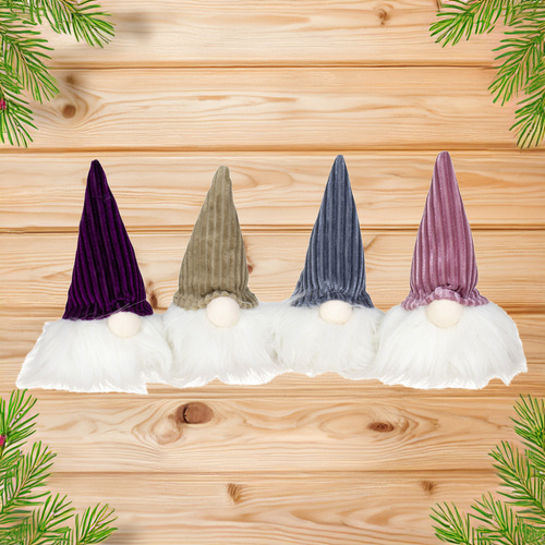 10cm Gnome in Corduroy Hat- Assorted Designs