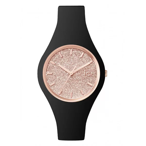 34mm Glitter Collection Black & Rose Gold Womens Watch By ICE-WATCH image