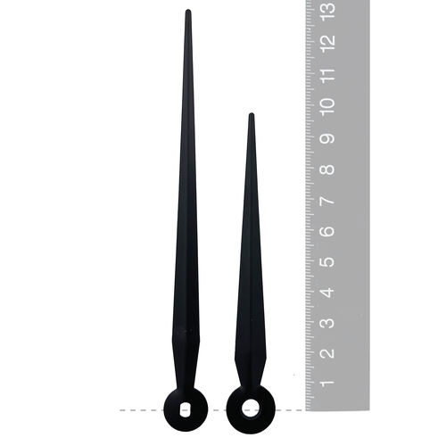 Black Pointer Euroshaft Quartz Hands (113mm & 85mm) image