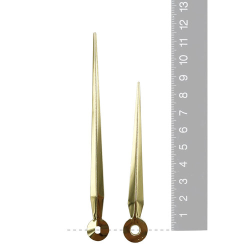 Gold Pointer Euroshaft Quartz Hands (115mm & 85mm)