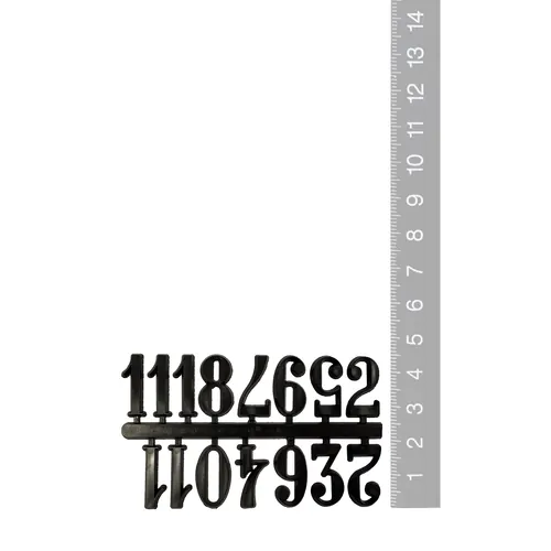 18mm Black Arabic Numerals image