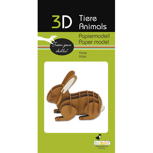3D Paper Model- Hare