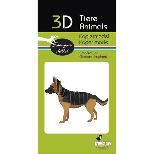 3D Paper Model- German Shepherd image