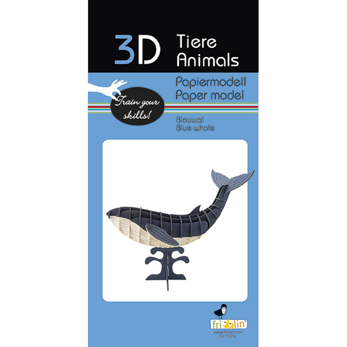 3D Paper Model- Blue Whale image