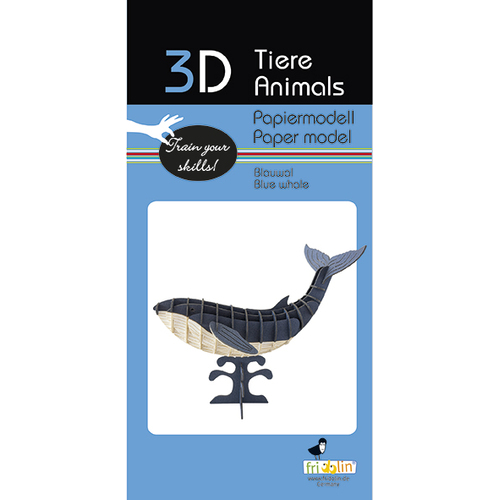 3D Paper Model- Blue Whale