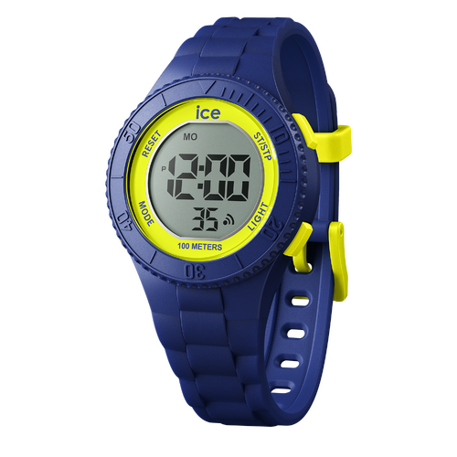 35mm Digit Collection Blue & Yellow Youth Digital Watch By ICE-WATCH image