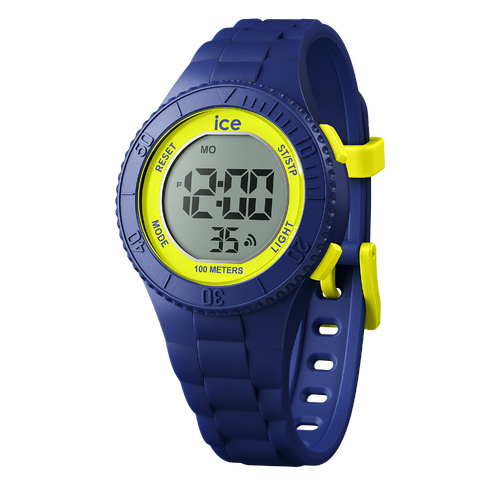 35mm Digit Collection Blue & Yellow Youth Digital Watch By ICE-WATCH