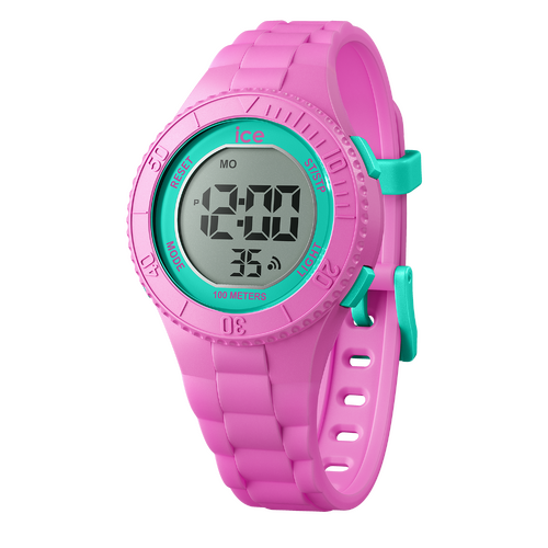 35mm Digit Collection Pink & Turquoise Youth Digital Watch By ICE-WATCH